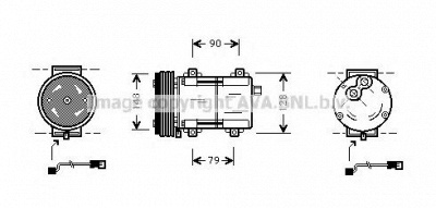 AVA QUALITY COOLING fdak283 -  Компрессор, кондиционер